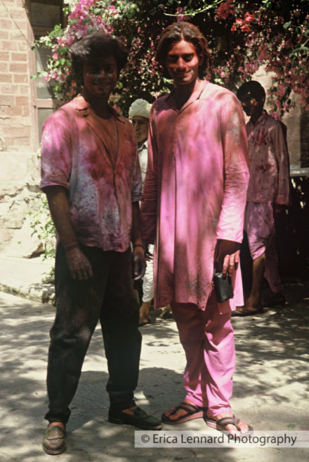 The Princes Suryaveer and Raghvendra Singh Celebrating Holi, Jodphur
