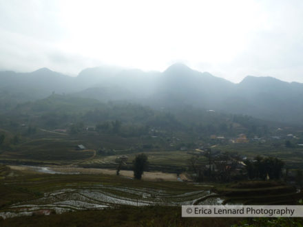 paysage near black hmong village