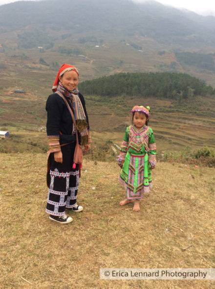 our guide with a small girl