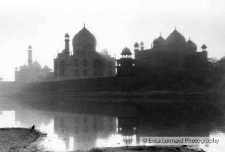 taj mahal sunset